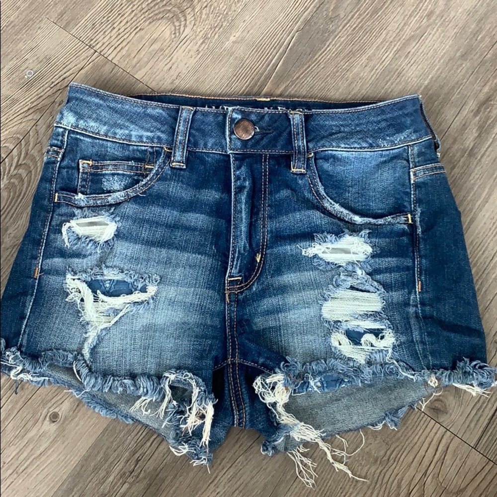 AMERICAN EAGLE Hi Rise Shortie Shorts SIZE 4